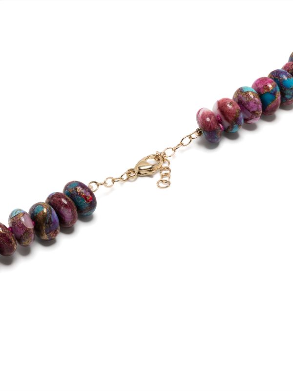 JIA JIA 14K Yellow Gold Dahlia Turquoise Bead Necklace | Browns Fine Necklaces