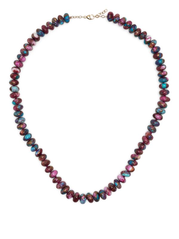 JIA JIA 14K Yellow Gold Dahlia Turquoise Bead Necklace | Browns Fine Necklaces