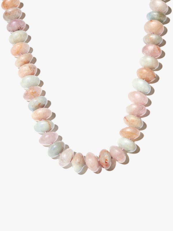 JIA JIA 14K yellow gold Oracle XL morganite necklace | Browns Fine Necklaces