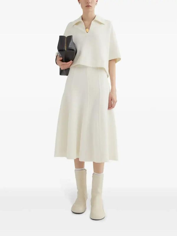 Jil Sander Flored Midi Skirt | Browns A-Line Skirts