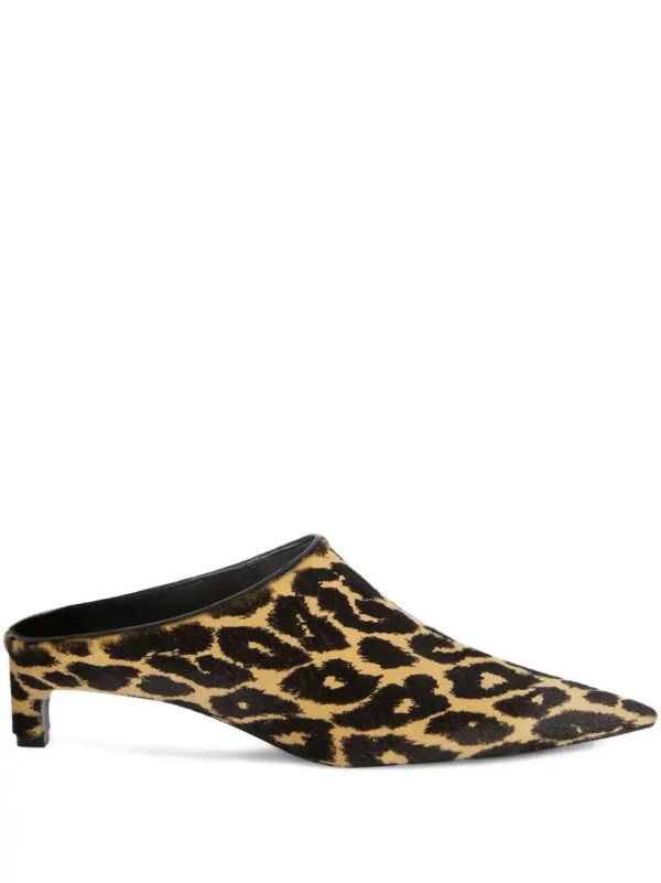 Jil Sander leopard-print mules | Browns Slippers