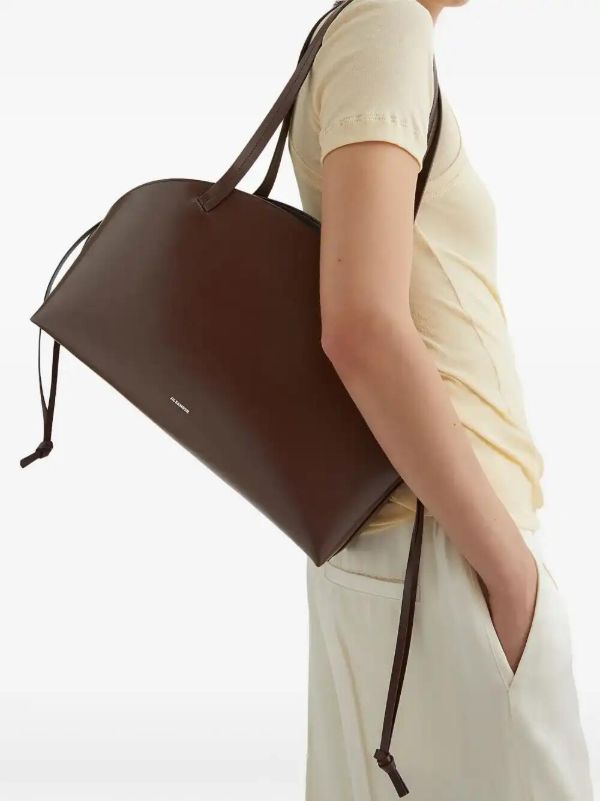 Jil Sander Medium Curved Shoulder Bag | Browns Shoulder Bags