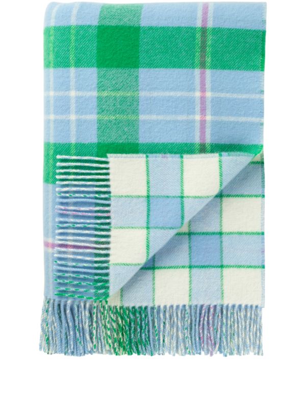 Johnstons of Elgin reversible wool throw | Browns Blankets & Throws