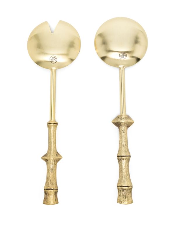 Jonathan Adler Gold-tone Muse Bamboo Serving Set | Browns Kitchen Accessories
