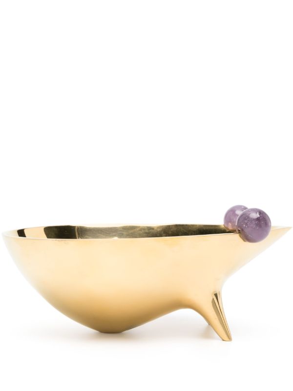 Jonathan Adler Gold-Toned Frog Motif Decorative Plate | Browns Decorative Trays & Plates