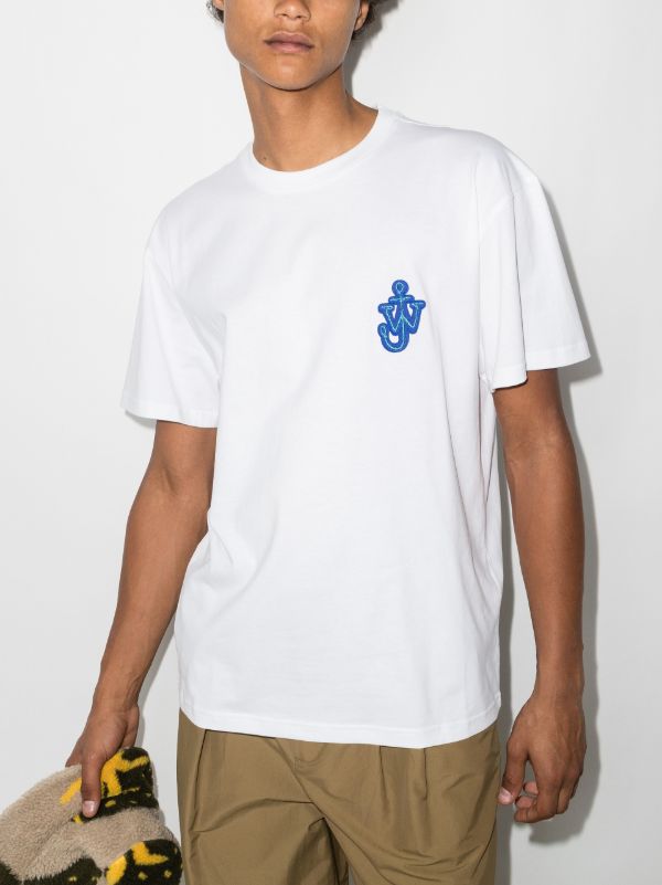 JW Anderson Anchor Patch Cotton T-shirt | Browns T-Shirts