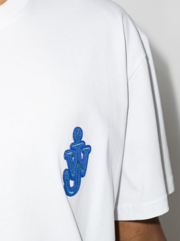 JW Anderson Anchor Patch Cotton T-shirt | Browns T-Shirts