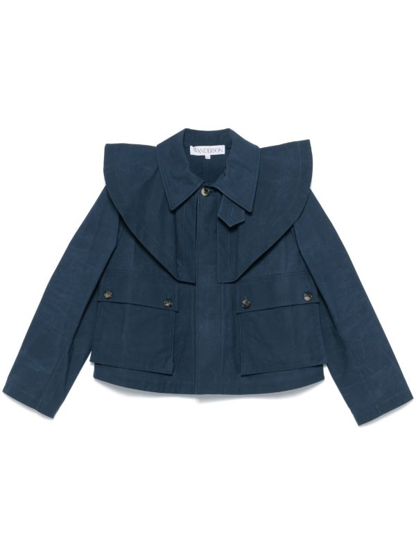 JW Anderson cropped trench jacket | Browns Oversized Jackets