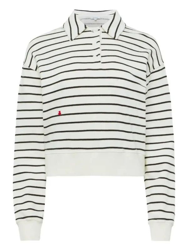 JW Anderson Striped Polo Sweater | Browns Polo Tops