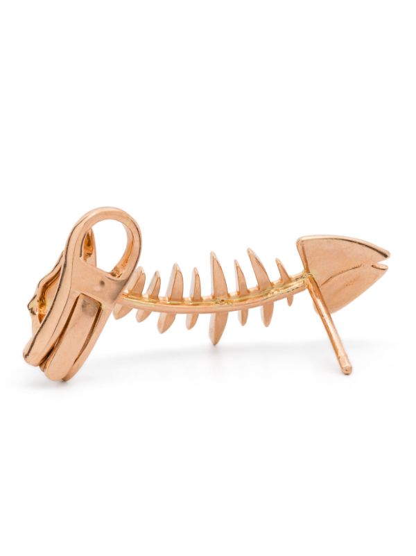 Kamushki 18K Rose Gold Wishbone Ruby Ear Cuff | Browns Fine Earrings