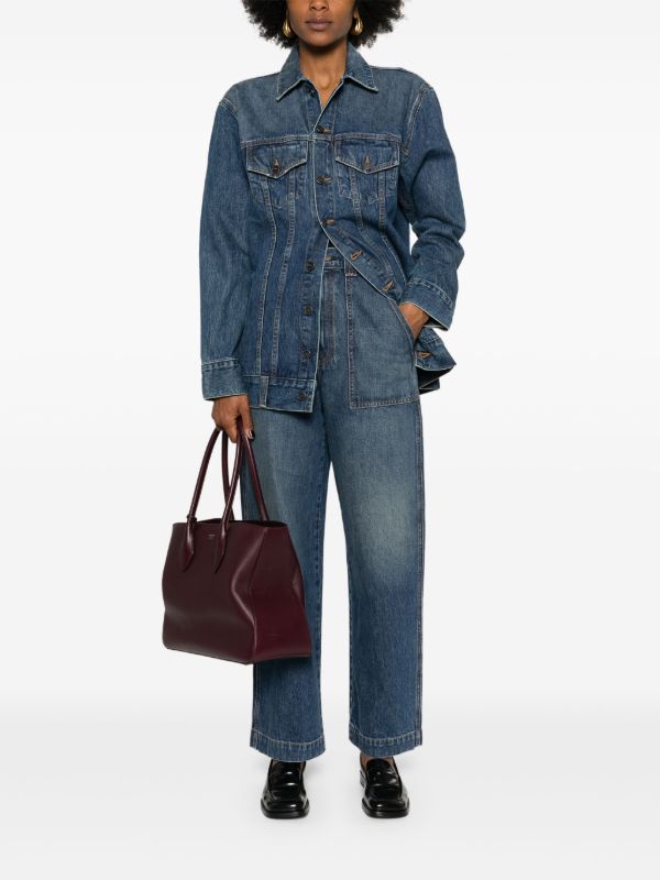 KHAITE Blue The Ross Denim Jacket | Browns Denim Jackets