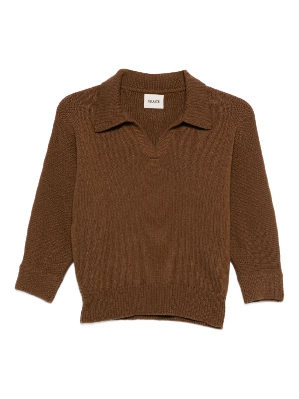 KHAITE Herve polo sweater | Browns Knitted Sweaters
