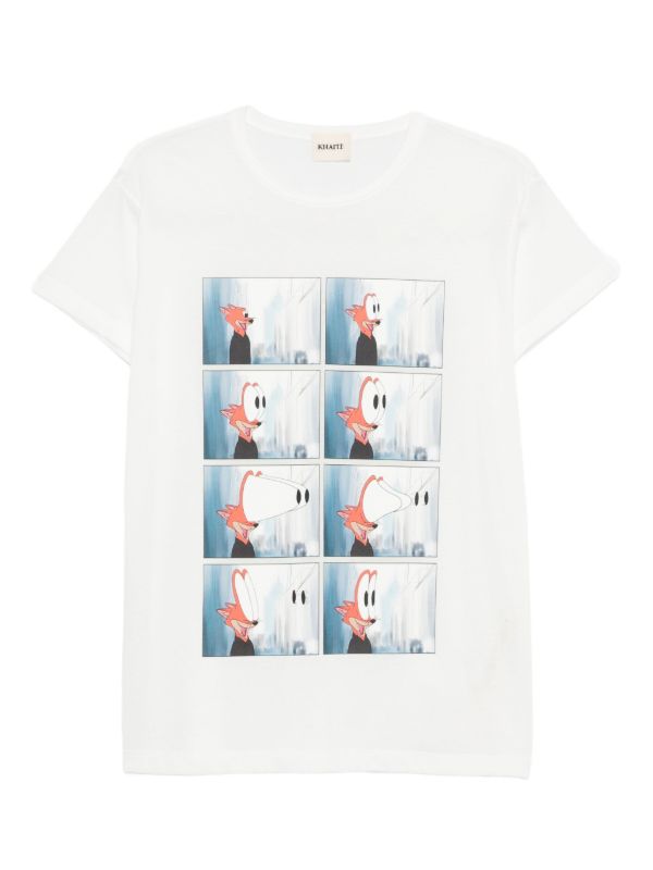 KHAITE Maeve cartoon-print T-shirt | Browns T-Shirts & Jersey Shirts