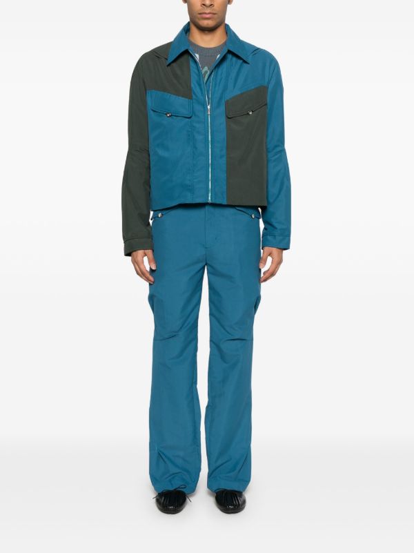 Kiko Kostadinov Blue Alec Trousers | Browns Regular-Fit & Straight Leg Pants