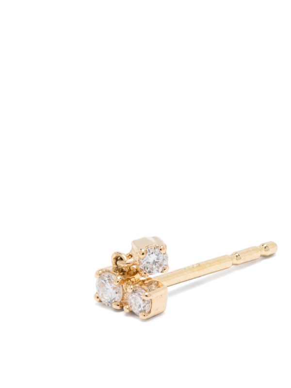 Kimaï 18K Recycled Yellow Gold Three Drops Diamond Earring | Browns Fine Earrings