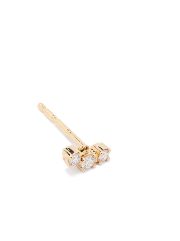 Kimaï 18K Recycled Yellow Gold Three Drops Diamond Earring | Browns Fine Earrings