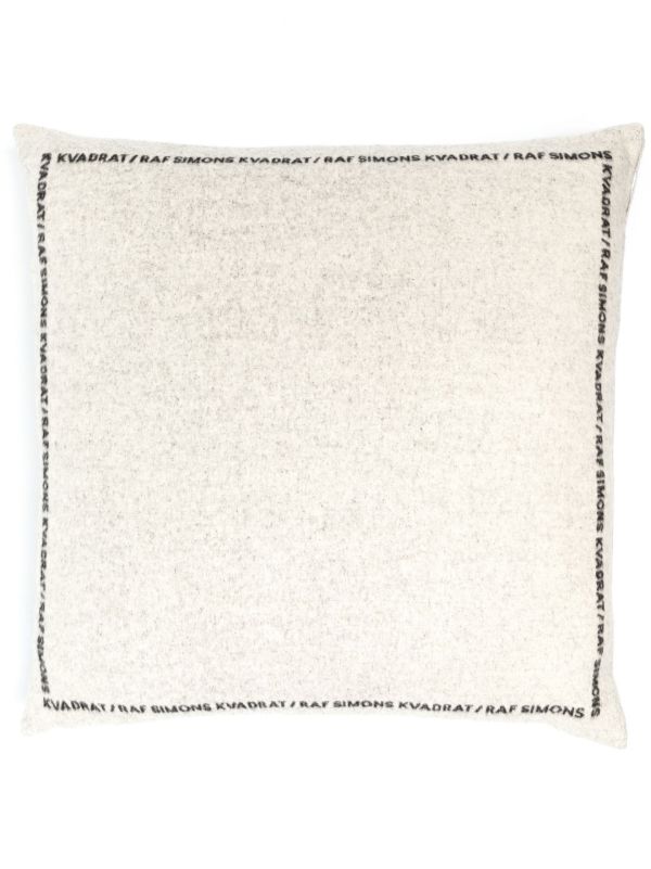 Kvadrat X Raf Simons Neutral Double Face Wool Cushion | Browns Cushions