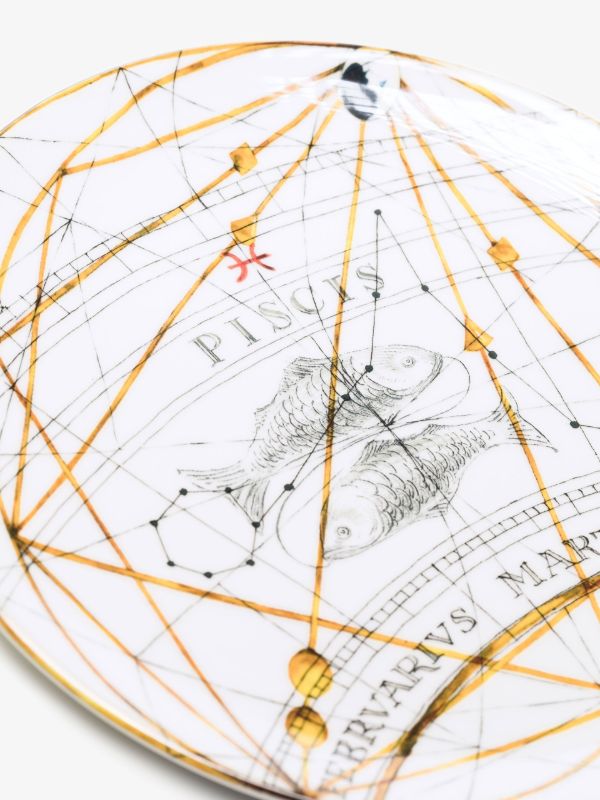Laboratorio Paravicini White Pisces Dinner Plate | Browns Plates & Bowls