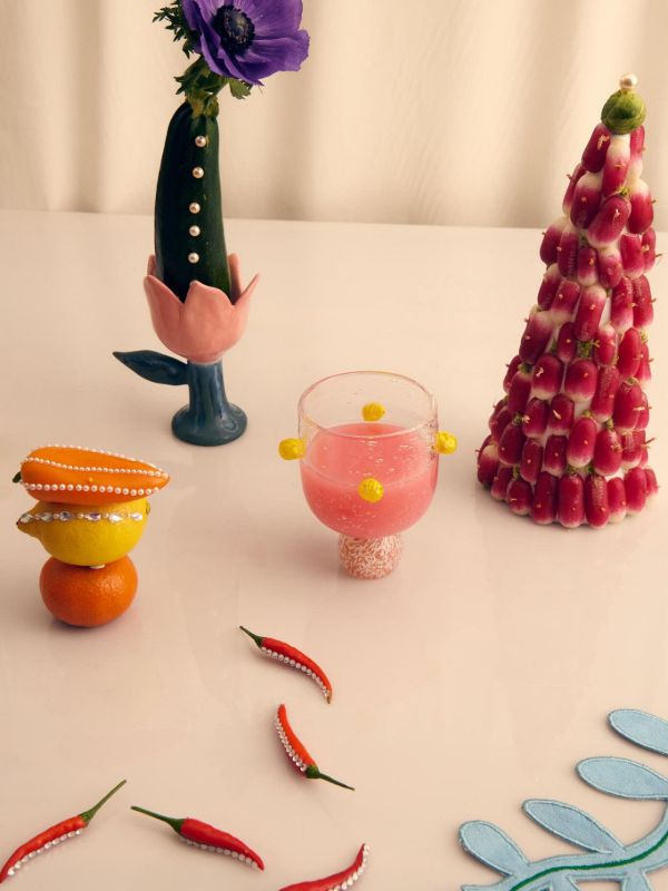 LAETITIA ROUGET Dotty Tumbler (19cm) | Browns Glassware
