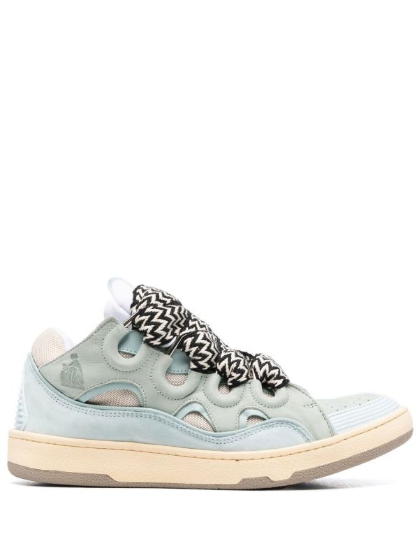 Lanvin Blue Curb leather sneakers | Browns Low-Tops
