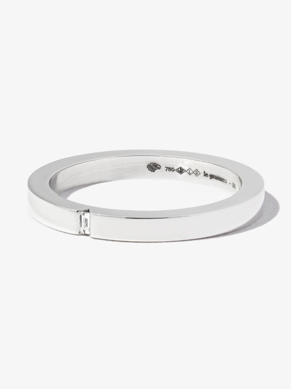 Le Gramme 18K white gold la 5g polished diamond ring | Browns Rings