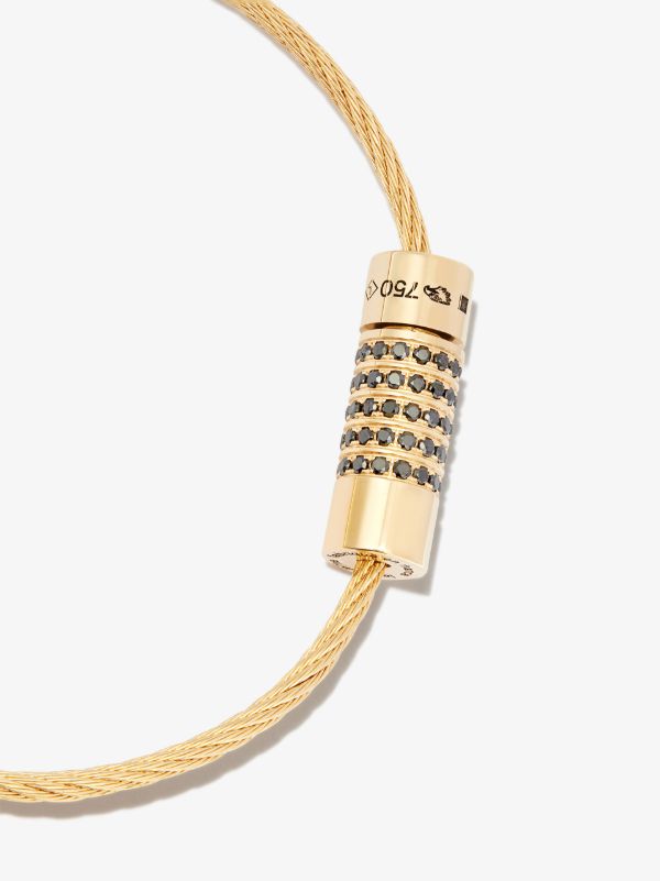 Le Gramme 18K Yellow Gold Le 9g Polished Diamond Cable Bracelet | Browns Bracelets