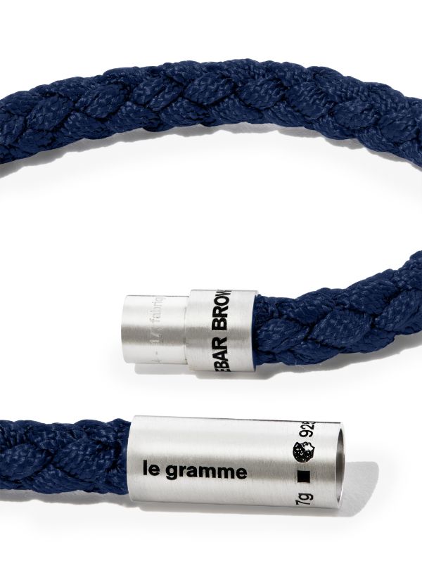 Le Gramme X Orlebar Brown Sterling Silver Le 7g Brushed Nato Cable Bracelet | Browns Bracelets