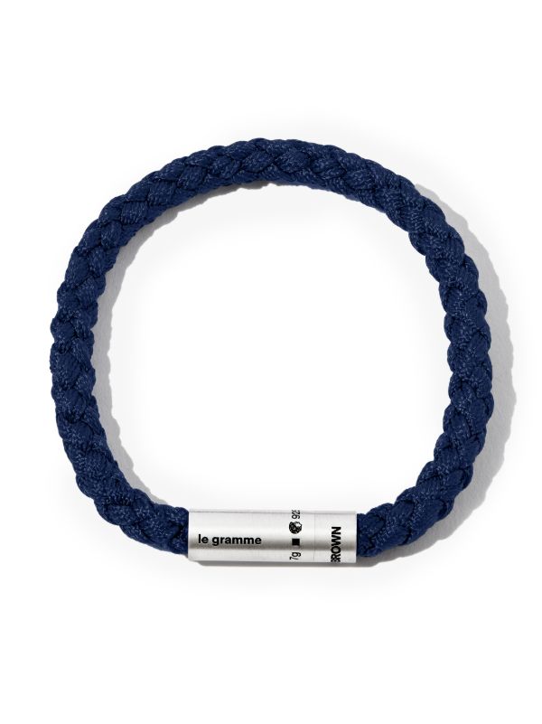 Le Gramme X Orlebar Brown sterling silver le 7g brushed nato cable bracelet | Browns Bracelets
