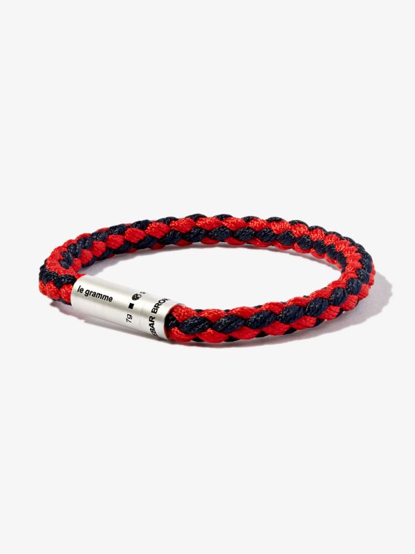 Le Gramme X Orlebar Brown Sterling Silver Le 7g Brushed Nato Cable Bracelet | Browns Bracelets