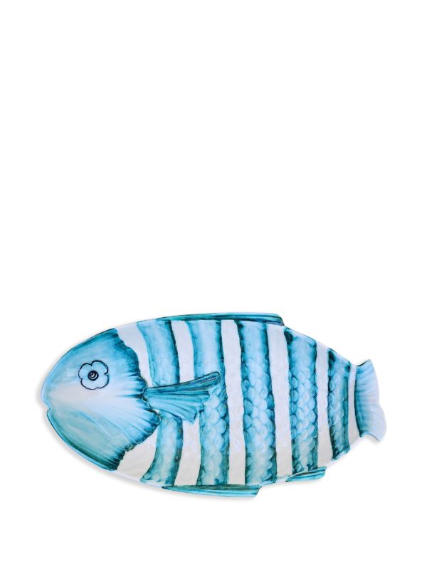 Les-Ottomans fish-shaped serving plate (40cm) | Browns Plates & Bowls