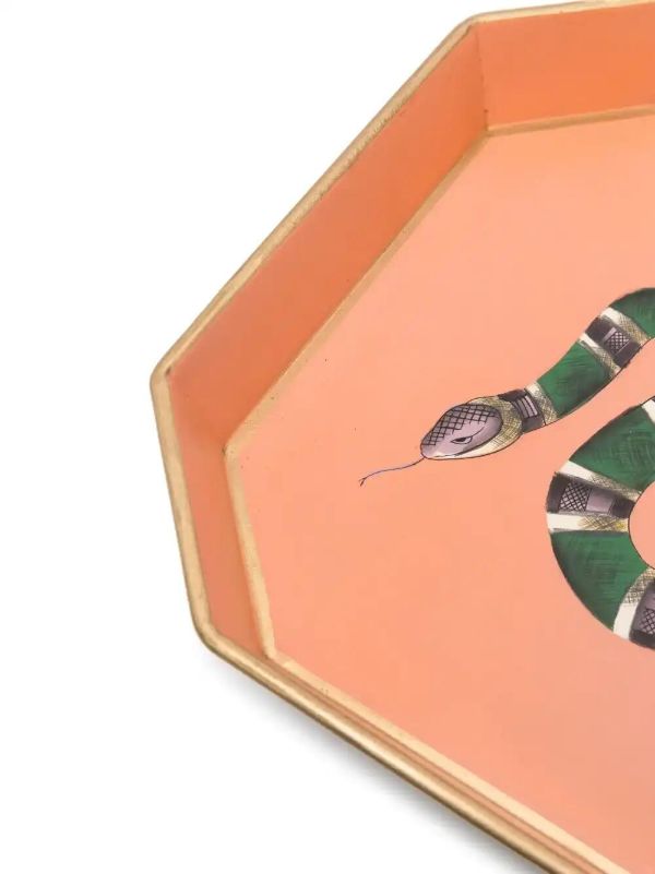 Les-Ottomans Hand-painted Iron Tray (30cm X 43cm) | Browns Decorative Trays & Plates