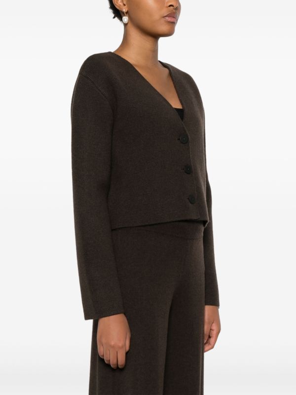 Lisa Yang Waffle Knit Cropped Cardigan | Browns Cardigans