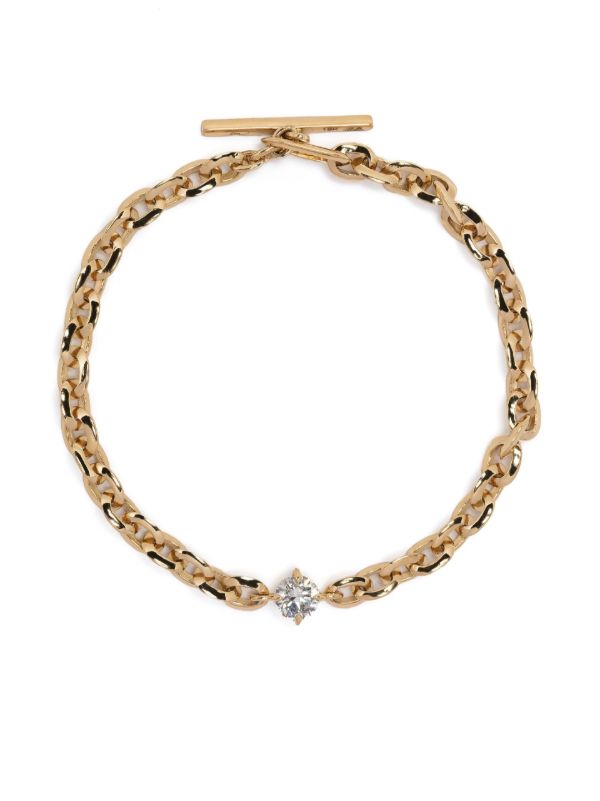 Lizzie Mandler Fine Jewelry 18K yellow gold XS Knife Edge diamond bracelet | Browns Fine Bracelets