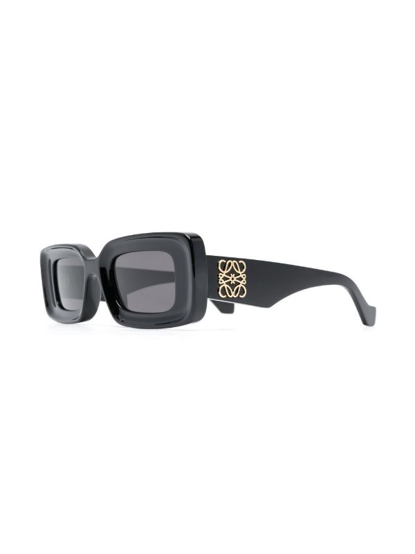 LOEWE EYEWEAR Anagram-plaque Rectangle-frame Sunglasses | Browns Sunglasses