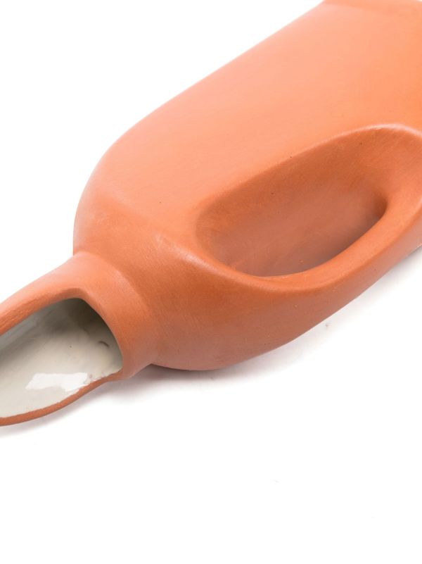 LOLA MAYERAS Orange Laundry Ceramic Carafe | Browns Vases