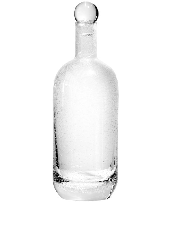 Louise Roe White Bubble Glass Tall Carafe | Browns Vases