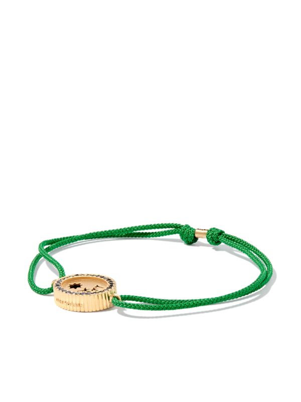 LUIS MORAIS 14K Yellow Gold And Diamond Palm Tree Cord Bracelet | Browns Bracelets