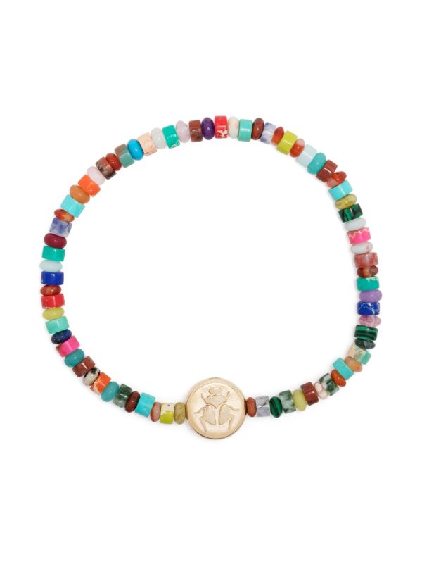LUIS MORAIS 14K yellow gold Large Disk bracelet | Browns Bracelets