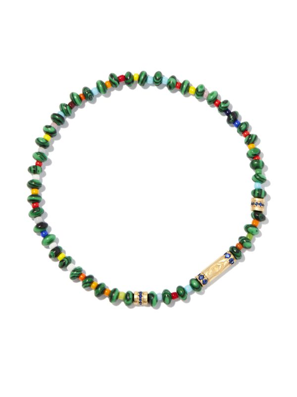 LUIS MORAIS 14K Yellow Gold Round Bolt Beaded Bracelet | Browns Bracelets