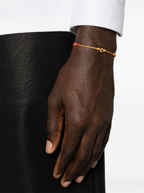 LUIS MORAIS 14K Yellow Gold Small Lego Cube Quartz Cord Bracelet | Browns Bracelets