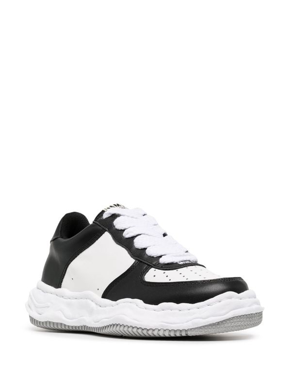 Maison MIHARA YASUHIRO Black Wayne Low Top Leather Sneakers | Browns Low-Tops