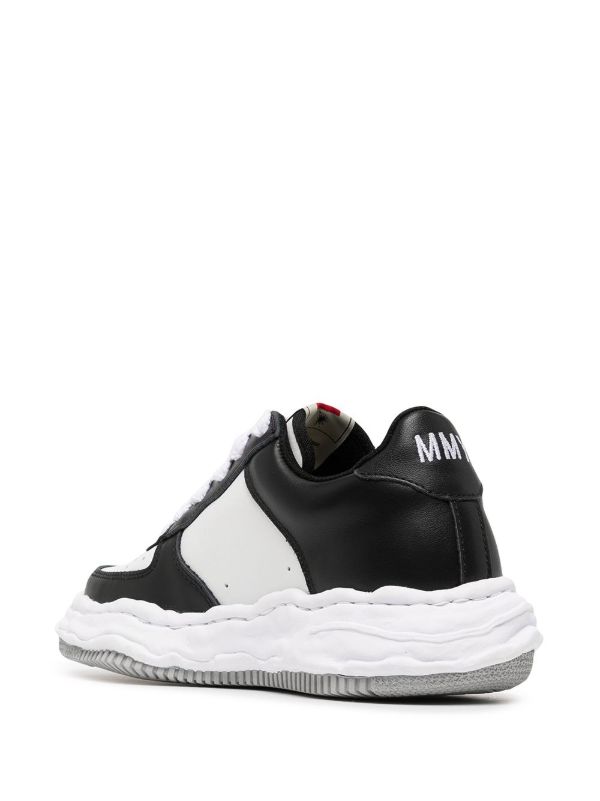 Maison MIHARA YASUHIRO Black Wayne Low Top Leather Sneakers | Browns Low-Tops