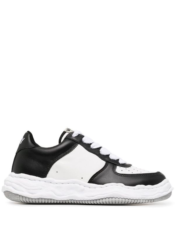 Maison MIHARA YASUHIRO Black Wayne Low Top Leather Sneakers | Browns Low-Tops