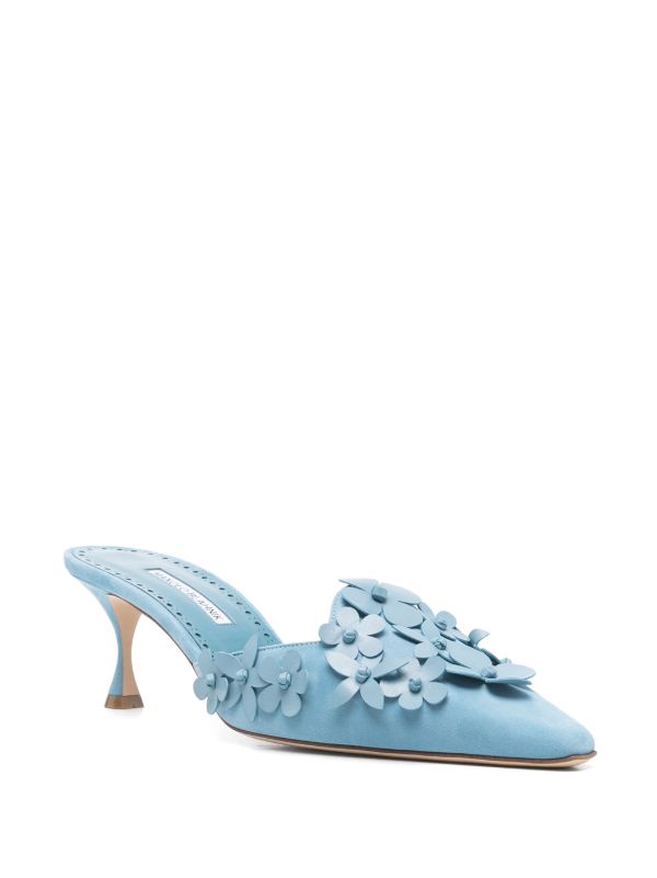 Manolo Blahnik 50mm Harnes Mules | Browns Mules