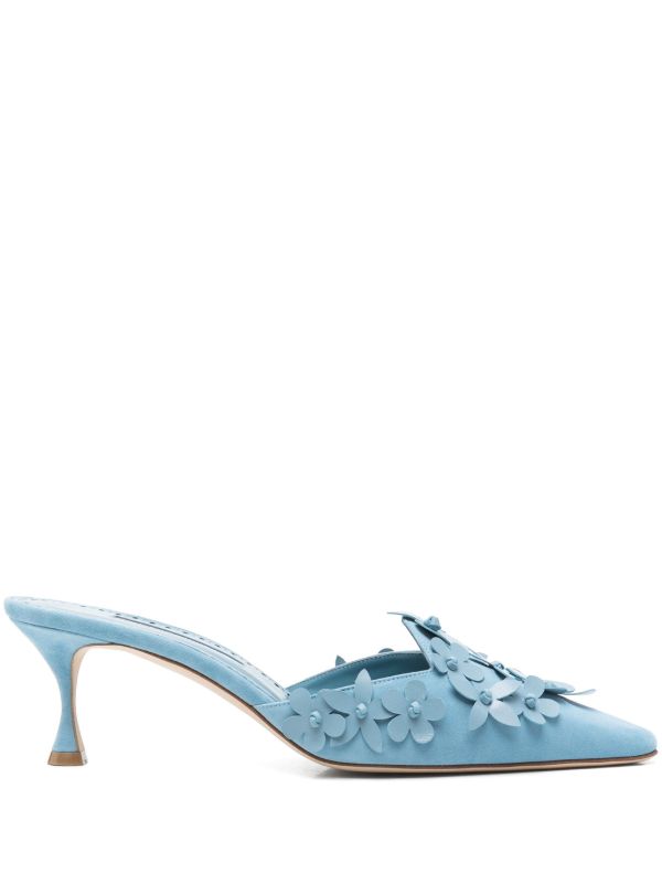 Manolo Blahnik 50mm Harnes mules | Browns Mules