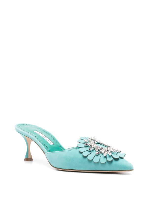 Manolo Blahnik 50mm Shogmu Mules | Browns Mules