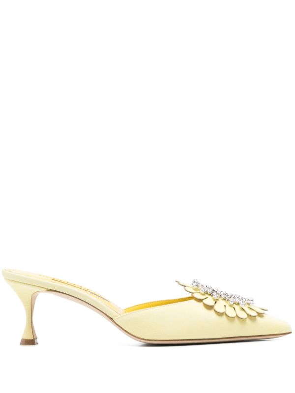 Manolo Blahnik 50mm Shogmu mules | Browns Mules