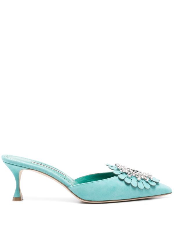 Manolo Blahnik 50mm Shogmu mules | Browns Mules
