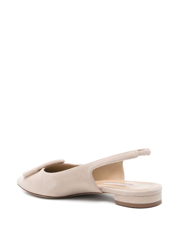 Manolo Blahnik Maylura Flat Pumps | Browns Ballerina Shoes