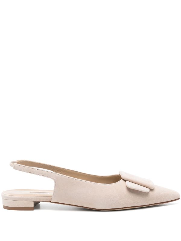 Manolo Blahnik Maylura Flat Pumps | Browns Ballerina Shoes